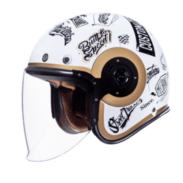 SMK Retro Jet Seven Open Face Motorcycle Helmet SMK Helmets